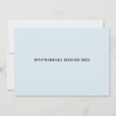 ホワイト帆船海50thボート誕生日 招待状 (裏面)