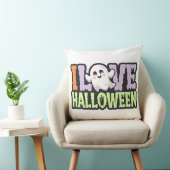 ホワイト幽霊ラブハロウィーン装飾用クッション クッション (椅子)