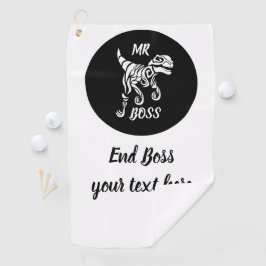 ホワイト幽霊ラプター ゴルフタオル