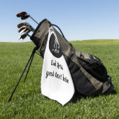 ホワイト幽霊ラプター ゴルフタオル (グリーン)