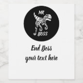 ホワイト幽霊ラプター ワインラベル (シングルラベル)