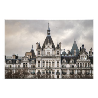 ホワイト建物インLondon フォトプリント