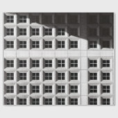 ホワイト建物 ラッピングペーパー (フラット)