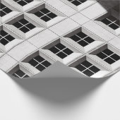 ホワイト建物 ラッピングペーパー (角)