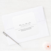 ホワイト弁護士優れた伝統的シンプル スクエアシール (封筒)