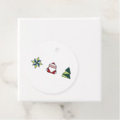 ホワイト折り紙クリスマス フェイバータグ (インサイチュ)