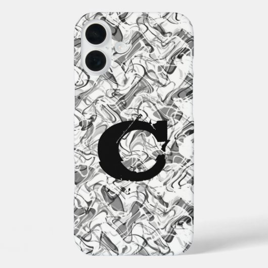 ホワイト抽象スモークグランジボーイズフォンケース Case-Mate iPhoneケース (裏面)