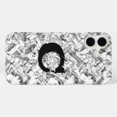 ホワイト抽象スモークグランジボーイズフォンケース Case-Mate iPhoneケース (裏面 (横))