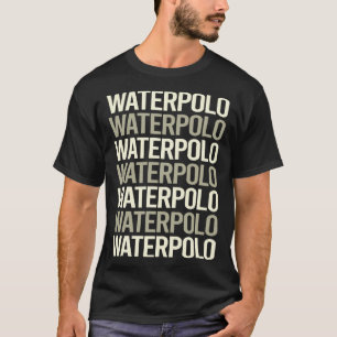 ホワイト文字ウォーターポロ Tシャツ