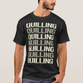ホワイト文字クイリング Tシャツ (正面)
