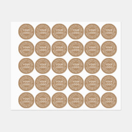 ホワイト文字クラフト紙ルック生地の衣類 ラベル