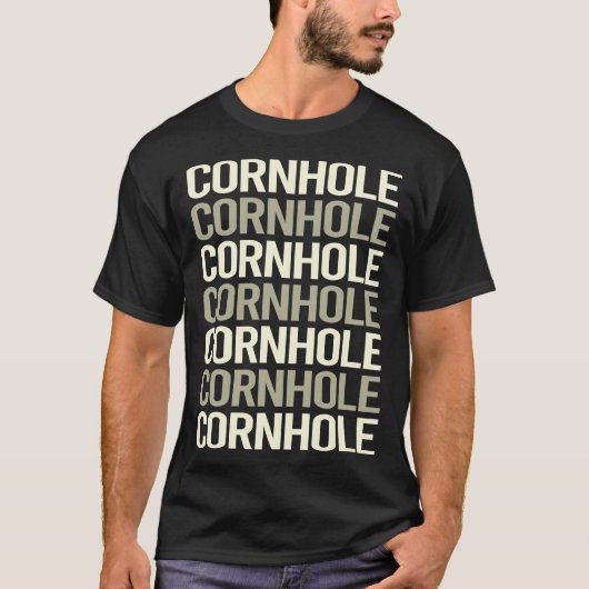 ホワイト文字コーンホール Tシャツ (正面)