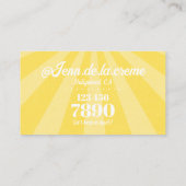 ホワイト文字サンシャインスカイファンキーヴィンテージ 名刺 (裏面)