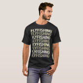 ホワイト文字フライ釣り Tシャツ (正面フル)