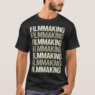 ホワイト文字製膜映画製膜機 Tシャツ