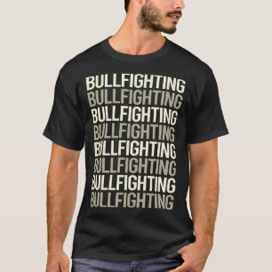 ホワイト文字闘牛ブルファイターブルファイター Tシャツ