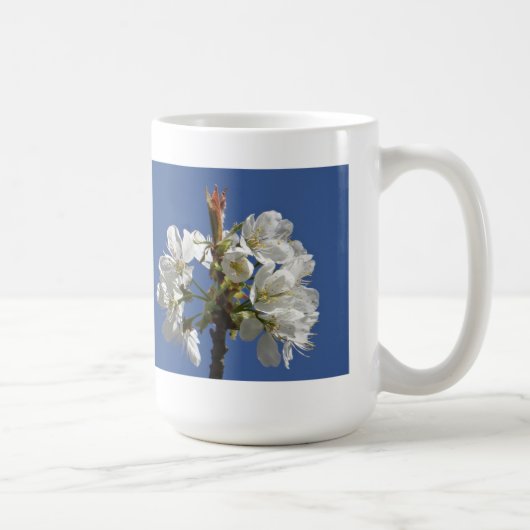 ホワイト春開花 コーヒーマグカップ (右)