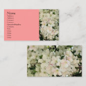 ホワイト春・ブラッズ写真名刺 名刺 (正面/裏面)