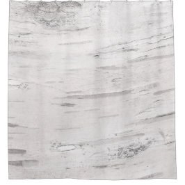 ホワイト樺の木ウッド素朴カントリーファームハウスバーン シャワーカーテン