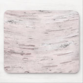 ホワイト樺の木ツリーウッドバ素朴ンファームハウスシック マウスパッド (正面)