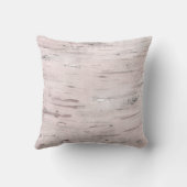 ホワイト樺の木ツリーウッドバ素朴ーン クッション (裏面)