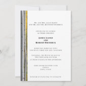 ホワイト樺の木ツリーゲイ結婚式招待状 招待状 (裏面)