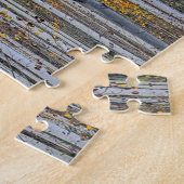 ホワイト樺の木ツリーズフォレストカントリー自然 ジグソーパズル (側面)