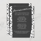 ホワイト樺の木ツリー石板情報カード エンクロージャーカード (正面/裏面)