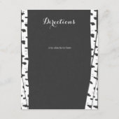 ホワイト樺の木ツリー石板情報カード エンクロージャーカード (裏面)