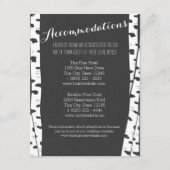 ホワイト樺の木ツリー石板情報カード エンクロージャーカード (正面)