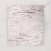 ホワイト樺の木ツリー素朴ウッドバーンテーブル番号 プレイスカード (外部開封)