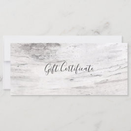 ホワイト樺の木ツリー素朴ウッドファームギフト証明書