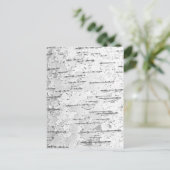 ホワイト樺の木バーク写真はがき ポストカード (スタンド正面)