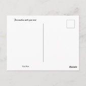 ホワイト樺の木バーク写真はがき ポストカード (裏面)