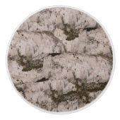 ホワイト樺の木樹皮 セラミックノブ (正面)