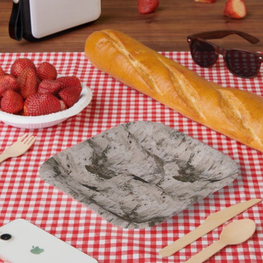 ホワイト樺の木樹皮 ペーパープレート (ピクニック)