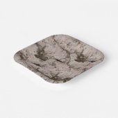 ホワイト樺の木樹皮 ペーパープレート (傾斜あり)