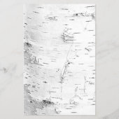 ホワイト樺の木結婚ズバジェット招待状 チラシ (裏面)