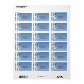 ホワイト樺の木、レッドバード住所 シール (フルシート)