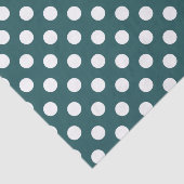 ホワイト水玉模様オンティール（緑がかった色） 薄葉紙 (詳細)