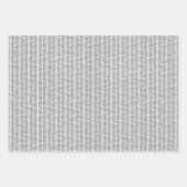 ホワイト水玉模様オンフェイクグ素朴レークラフト ラッピングペーパーシート (正面2)