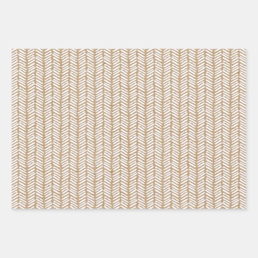 ホワイト水玉模様オンブフェイクラウ素朴ンクラフト ラッピングペーパーシート (正面3)