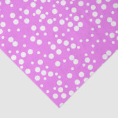 ホワイト水玉模様オンラベンダーピンクティッシュペーパー 薄葉紙 (詳細)