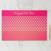 ホワイト水玉模様デザイン25ピース紙ランチョンマット ペーパーパッド (インサイチュ)