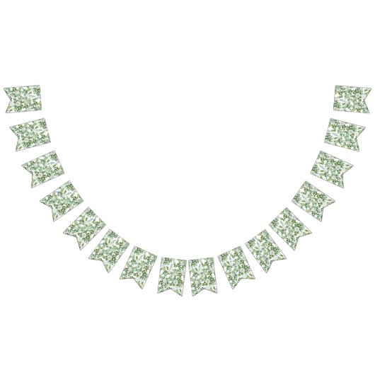 ホワイト牡丹とバラ結婚フローラ バンティングフラッグ (全)