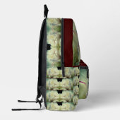 ホワイト牡丹の花花びら パーソナライズされた プリントバックパック (左)