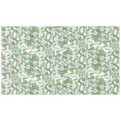 ホワイト牡丹バラ結婚フローラ テーブルクロス (正面(横))