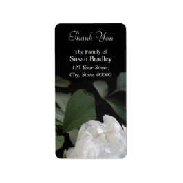 ホワイト牡丹1サンキューラベル ラベル