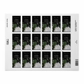 ホワイト牡丹1サンキューラベル ラベル (フルシート)