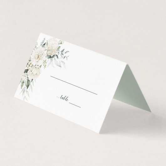 ホワイト牡丹、バラ、ユーカリフローラプレイス (正面)